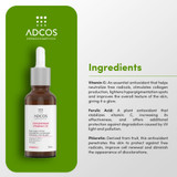 Adcos Derma Complex Vitamin C 20 Anti-Aging Complex Reduces Wrinkles and Lines 15ml/0.50 fl.oz