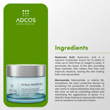 Adcos Hyalu Water Facial Moisturizer Fills Wrinkles Controls Oiliness Gel Skin Care 50g/1.69 oz