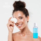 Adcos Bi-Phase Makeup Remover for All Skin Types Eyes and Face Panthenol Vitamin E Aloe Vera 120ml/4.05 fl.oz