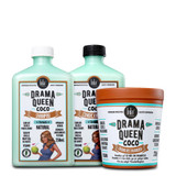 Lola Cosmects Drama Queen Kit 2x250ml/2x8.45 fl.oz Shampoo Conditioner and Repair Cream 230g/7.77 oz