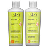 Kit Felps Vegan Oil Shampoo and Conditioner 2x300ml/2x10.14fl.oz