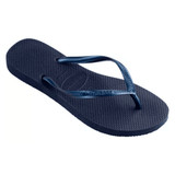 Havaianas Slim Women's Flip Flop Navy Blue (Size 7/8)