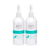 Kit 2 Pet Society Dermato Line Soft Care Oto Clean Up Ear Cleaning 2x100ml/2x3.38 fl.oz