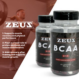 Zeus Sport Nutrition BCAA Food Supplement 60 Capsules