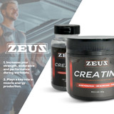 Zeus Creatine Monohydrate Powder Food Supplement