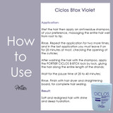 Portier Violet Mask Ciclos Btox Violet Reconstructive Mask Care With Blond Volume Control 1Kg/35.2 oz