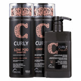Truss Curly Low Poo Duo Kit Shampoo, Conditioner and Leave-in