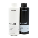 Kit Madamelis Progressive Bambarrô Cacao Extrat Straight Hair Professional Use 2x1L/2x33.8fl.oz