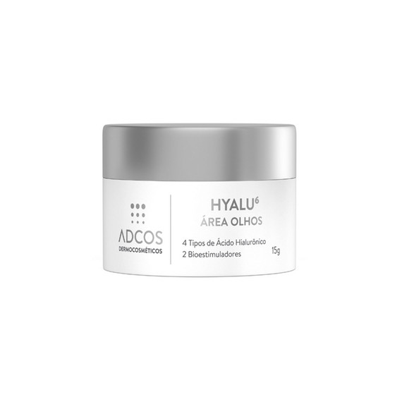 Adcos Hyalu 6 Eye Area Anti-Aging Cream Hyaluronic Acid Moisturizes 15g/0.50 oz