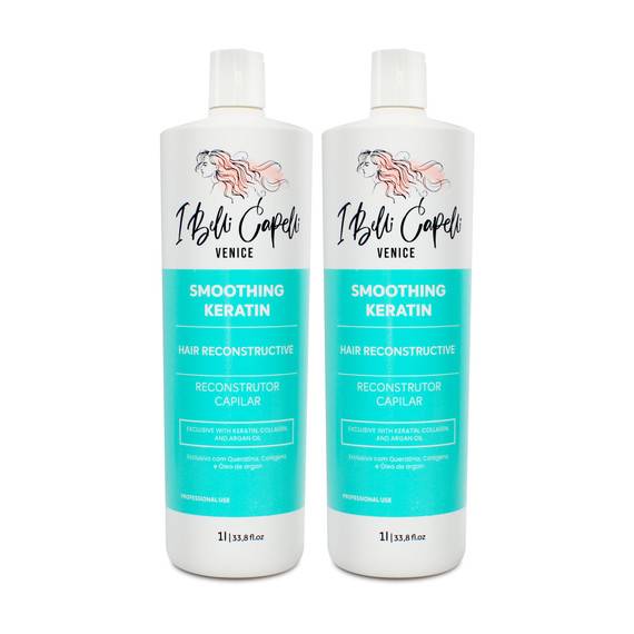 Kit I Belli Capelli Venice Smoothing Keratin Hair Reconstructive 2x1L/2x33.8 fl.oz