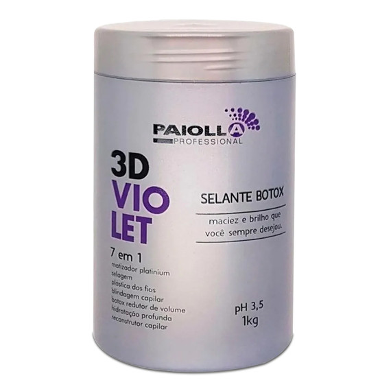 Paiolla Professional Violet Botox Sealing 3d 7 in 1 1000g/35.27 oz