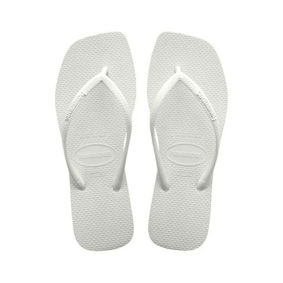 Havaianas Women's White Flip Flop (Size 7-8)