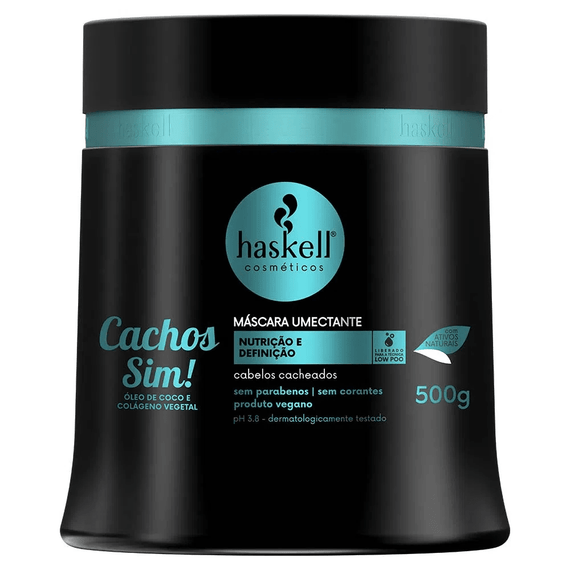 Haskell "Cachos Sim!" Moisturizing Mask Nutrition and Definition for Curly Hair 500g/17.6 oz