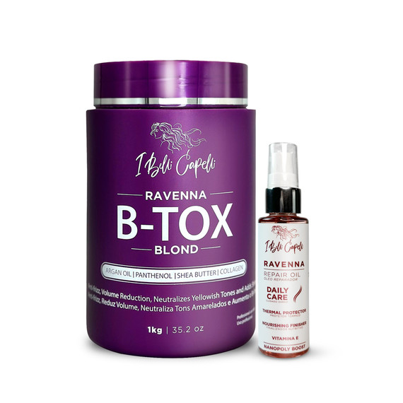 Kit I Belli Capelli Ravenna B-tox Blond Mask + Repair Oil – Complete Care for Blonde Hair