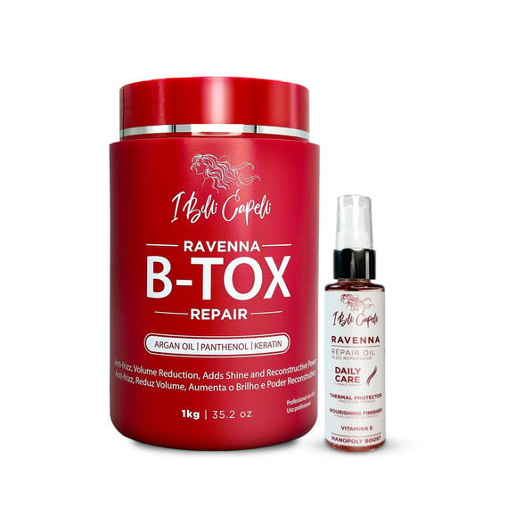 Kit I Belli Capelli B-tox Repair + Repair Oil Complete Hair Treatment