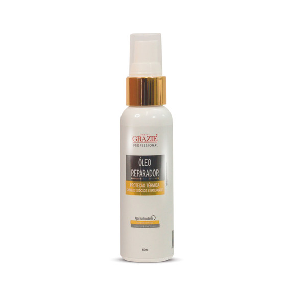 Grazie Professional Repair Oil Heat Protection & Instant Shine 60ml | 2.03 fl oz