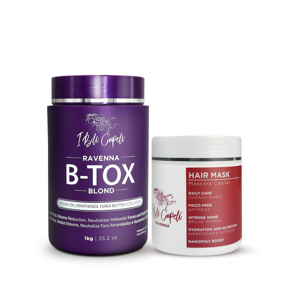 I Belli Capelli Ravenna B-tox Blond Kit – Hair Mask + B-tox Blond