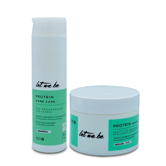 Kit Let Me Be Shampoo Mask Protein Home Care Progressive Post Smooth Effect Prolonged Hair Care