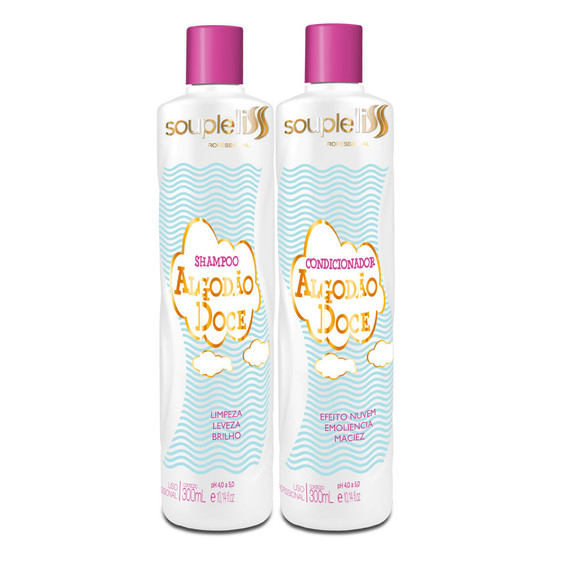 SoupleLiss Cotton Candy Shampoo + Conditioner 300ml / 10.14fl.oz