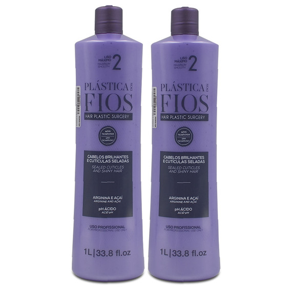 Kit Plástica dos Fios Progressive 2 units Thermal Sealing step 2 Hair Care 2x1L/2x33.8fl.oz