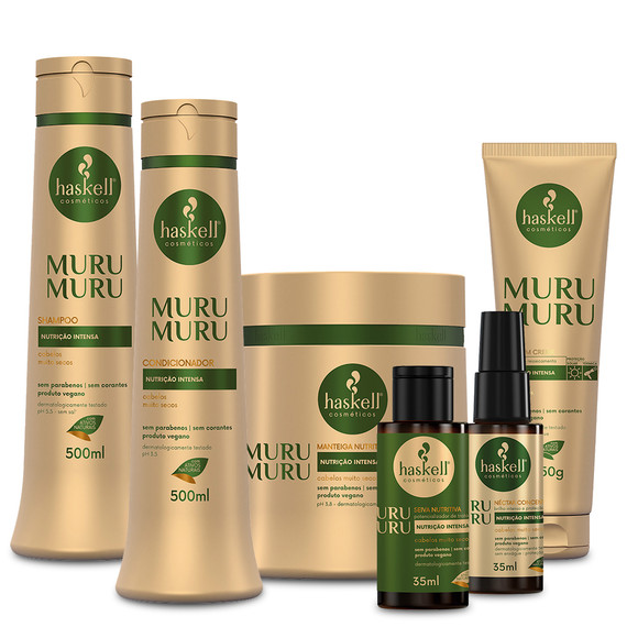 Kit Haskell Murumuru Moisturizing Butter Complete Hydration Nutrition For Dry Hair