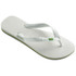 Havaianas White Flip Flop with the Brazilian Flag – Size 9/10