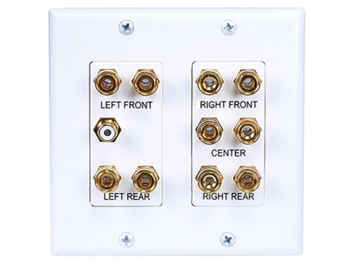 2-Gang 5.1 Surround Sound Wall Plate (S-4012)