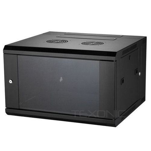 8U Wall Mount AV Network Rack with Adjustable Depth - 12