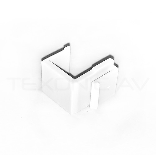 TEXONIC white blank keystone insert for wall plates and patch panels model C-6539