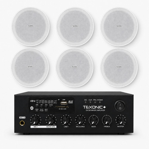 Comfortable, even music coverage for dining rooms, cafés, bakeries and takeout spaces.