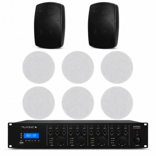 Wall Speaker Audio System for Lounges & Fitness Areas