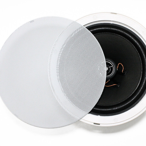 AF106T 6" 70V In-Ceiling Commercial Trimless Speaker with Snap Clamp Installation