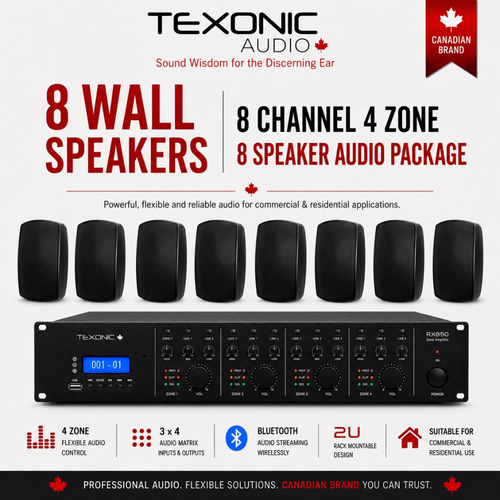 RX8502000 8 wall speaker package