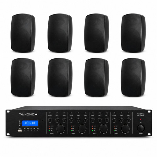 8 x speaker Hospitality Sound System