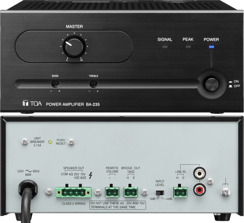 TOA 35W Power Amplifier BA-235CU 