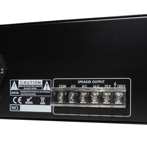 4-Horn Paging Speaker System | 120W Amp + Mic | Waterproof
