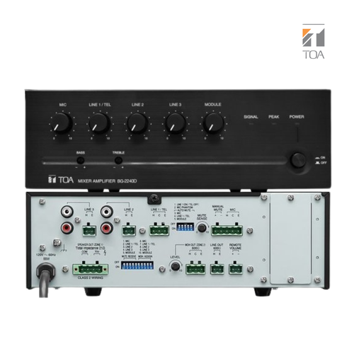 TOA BG-2240 Commercial Mixer Amplifier — 240W | Canada