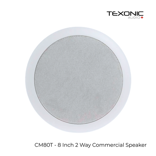 TEXONIC CM80T 8″ Coaxial Ceiling Speaker 