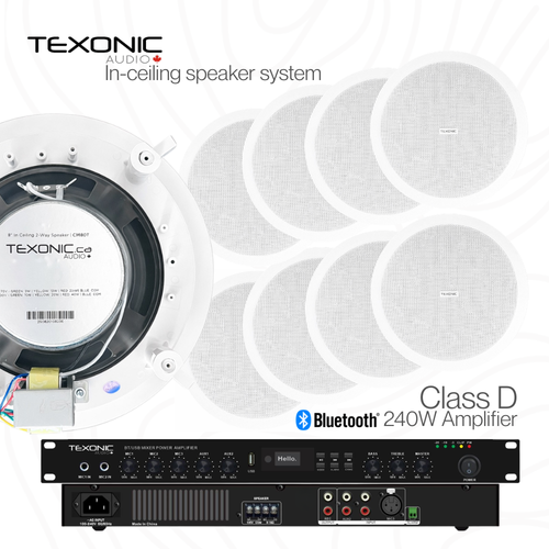 8 Speaker Business Audio System Canada | TEXONIC