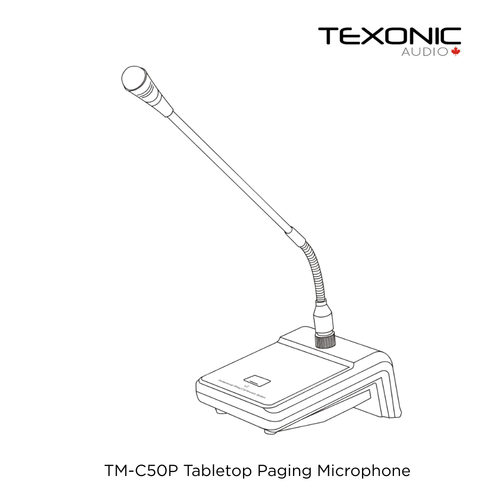 TM-C50P Tabletop Paging Microphone