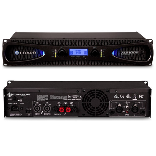 Crown XLS2002 two-channel DriveCore professional power amplifier front view