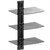 TEXONIC DVX703 three-tier tempered glass AV wall shelf
