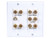 TEXONIC S-4012 white 2-gang 5.1 surround sound wall plate