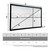 100-inch Fixed Frame Projector Screen - 4K HD - Wide Angle