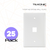 TEXONIC C-6725 white 1-port single-gang keystone wall plate