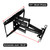 TEXONIC MX14 Full‑Motion TV Wall Mount for 37"–90" TVs