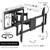 Full-motion-TV-wall-mount-Mx14-Dimensions