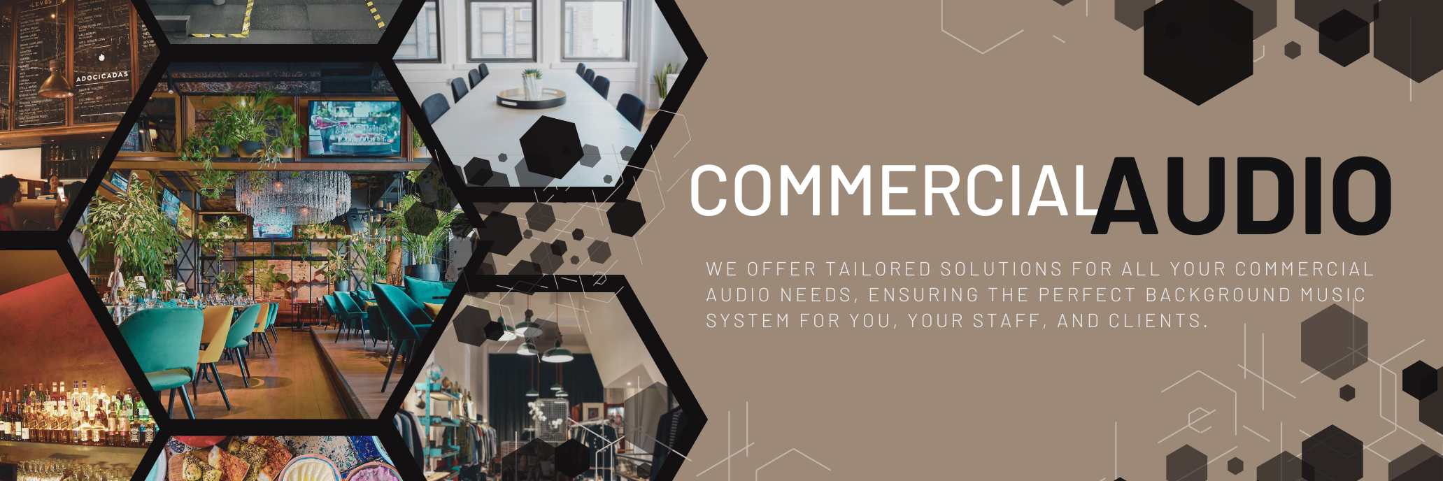 Commercial Audio and Video systems banner