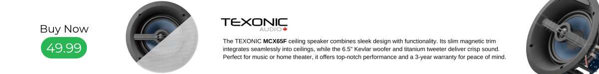 MCX65F in ceiling Speaker Banner