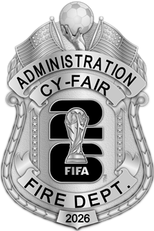 Cy-Fair Fire Dept. - The Iconic - 4 Panel Silver
